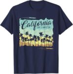 California – Surfing Beach Summer Vintage Retro Surf Gift T-Shirt