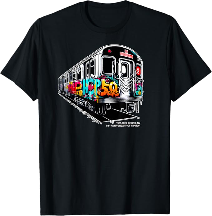 50 Years Hip Hop - Bronx Subway Graffiti T-Shirt